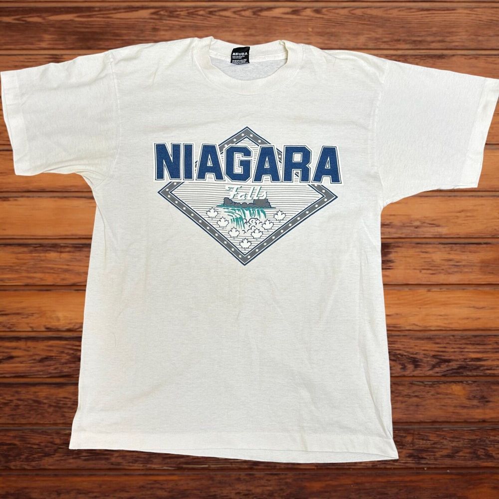 Screen Stars Niagara Falls T Shirt Men Fits M Adult Waterfall Vacation‎ Vintage